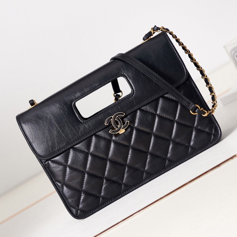 Ch*el top handle bags